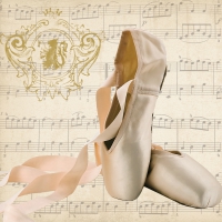 Servietten 33x33 cm - Concerto Ballet