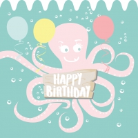 Servietten 33x33 cm - Sea Birthday