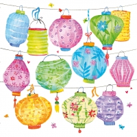 Servietten 33x33 cm - Colorful Lanterns Servietten 33x33 cm - Colorful Lanterns
