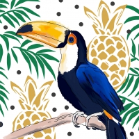 Servietten 33x33 cm - Tropical Tucan
