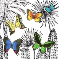 Servietten 33x33 cm - Desert Butterflies Servietten 33x33 cm - Desert Butterflies