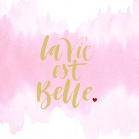 Servietten 33x33 cm - La Vie