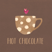 Servietten 33x33 cm - Hot Chocolate