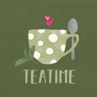 Servietten 33x33 cm - Tea Time