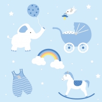 Servietten 33x33 cm - Baby Boy