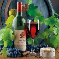 Servietten 33x33 cm - Wine & Cheese