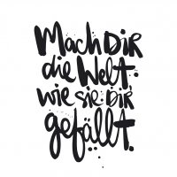 Servietten 33x33 cm - Mach dir die Welt