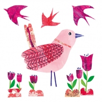 Servietten 33x33 cm - Beauty Bird 