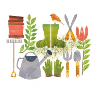 Servietten 33x33 cm - Beauty Garden 