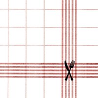 Servietten 33x33 cm - Cuisine rouge 