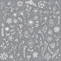 Servietten 33x33 cm - Pure grey 