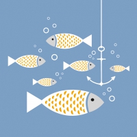 Servietten 33x33 cm - Beach Bubbling 