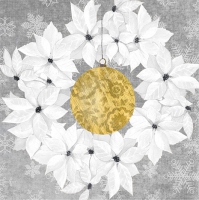 Servietten 25x25 cm - Holiday Wreath