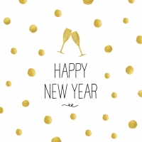 Servietten 25x25 cm - Happy New Year!