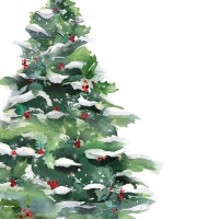 Servietten 25x25 cm - Winter Tree