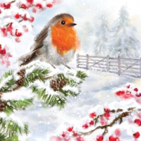 Servietten 25x25 cm - La Neige