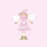 Servietten 25x25 cm - Lucy rosé