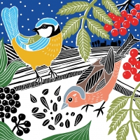 Servietten 25x25 cm - Winter Duo