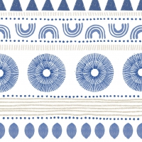 Servietten 33x33 cm - Ethno Style blue