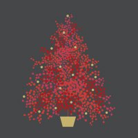 Servietten 33x33 cm - Season´s Tree grey