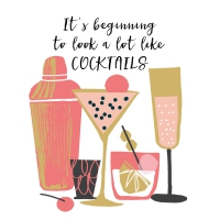 Servietten 33x33 cm - It´s beginning