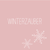 Servietten 33x33 cm - Winterzauber rosé