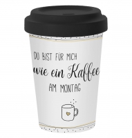 Bamboo mug To-Go - Kaffee am Montag