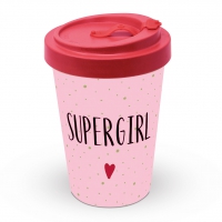 Bamboo mug To-Go -  Supergirl