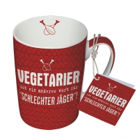 Porzellan-Tasse - Vegetarier