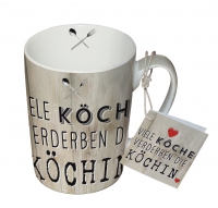 Porzellan-Tasse - Viele Köche