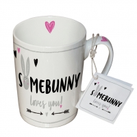 Porzellan-Tasse - Somebunny