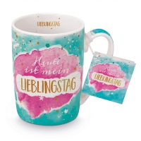 Porzellan-Tasse - Lieblingstag