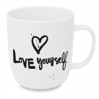 Porzellan-Tasse - Love yourself 2.0