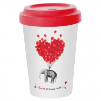 Bamboo mug To-Go - Love carries all