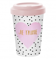 Bamboo mug To-Go - Je t´aime