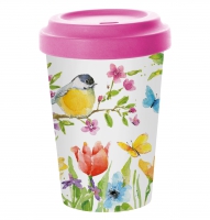 Bamboo mug To-Go - Spring Bird