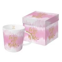 Porzellan-Henkelbecher - La vie est belle