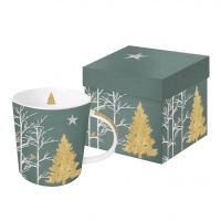 Porzellan-Henkelbecher - Mystic Tree