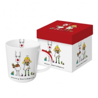 Porzellan-Henkelbecher - Rudi´s Friend