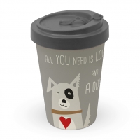 Bamboo mug To-Go - Love and Dog