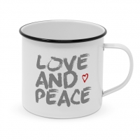 Metal Cup - Happy Metal Love & Peace