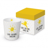 Porzellan-Henkelbecher - Good Morning Sunshine