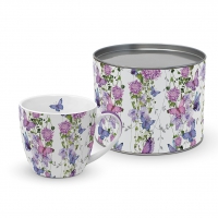 Porzellan-Tasse - Butterfly Splash