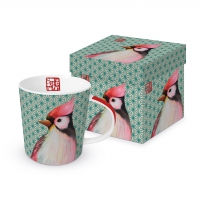 Porzellan-Henkelbecher - Oiseau Japonais Porzellan-Henkelbecher - Oiseau Japonais