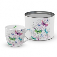 Porzellan-Tasse - Dragonfly Groove