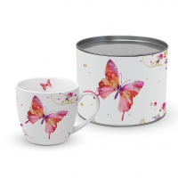 Porzellan-Tasse - Pretty Butterfly