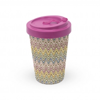 Bamboo mug To-Go - Zig Zag Multicolore