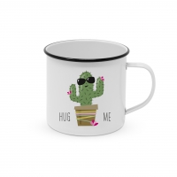 Metal Cup - Happy Metal Hug Me Cactus
