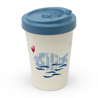 Bamboo mug To-Go - Poisson.Fish.Pesce