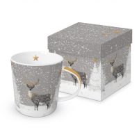 Porzellan-Henkelbecher - Silence